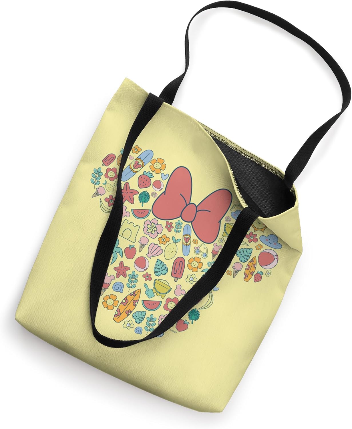 Disney Minnie Mouse Icon Summer Fun Yellow Tote Bag