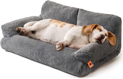 Miniatura 15 de MEWOOFUN Cama para gatos de interior, cama lavable para perros pequeños y gatos con funda extraíble, sofá esponjoso para gatos con parte inferior