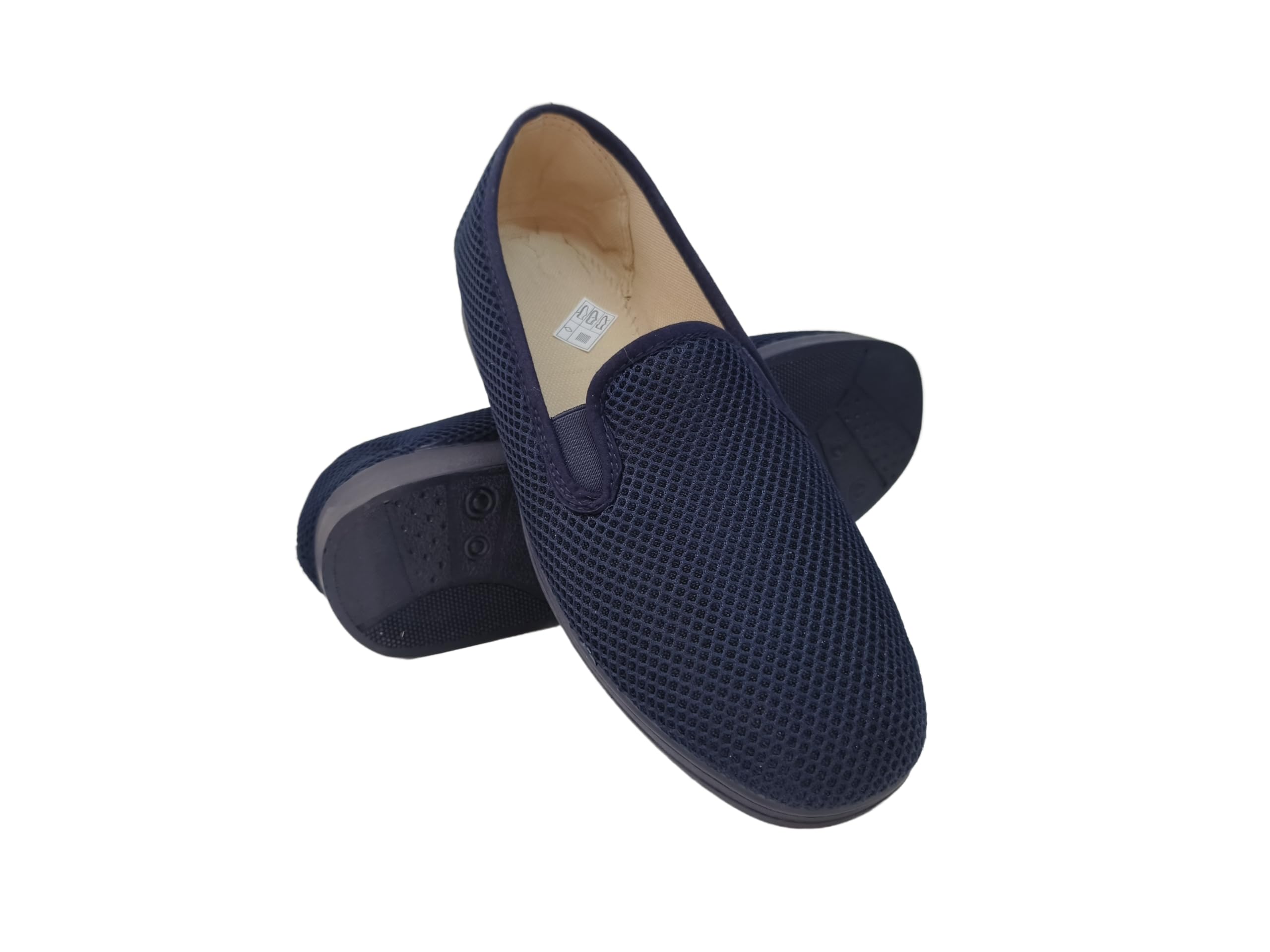 Zapatillas de Casa Hombre Verano Cómodas Respirables, Zapatos Rejilla Punta Cerrada, Suela Caucho Talla 39-46 Hecho en ESPAÑA
