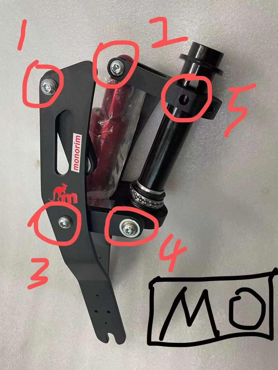 Piastra Di Ricambio Monorim Per Sospensione Xiaomi M365 E Ninebot | Con Cuscinetti | 90mm E 95mm - Foto 10