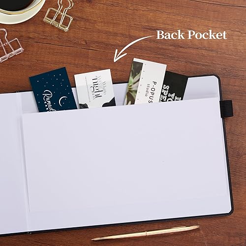 Miniatura 5 de JUBTIC Libro de registro de notario - Diario público de notario de actos notariales - Suministros notariales con guardia de privacidad - Horizontal,