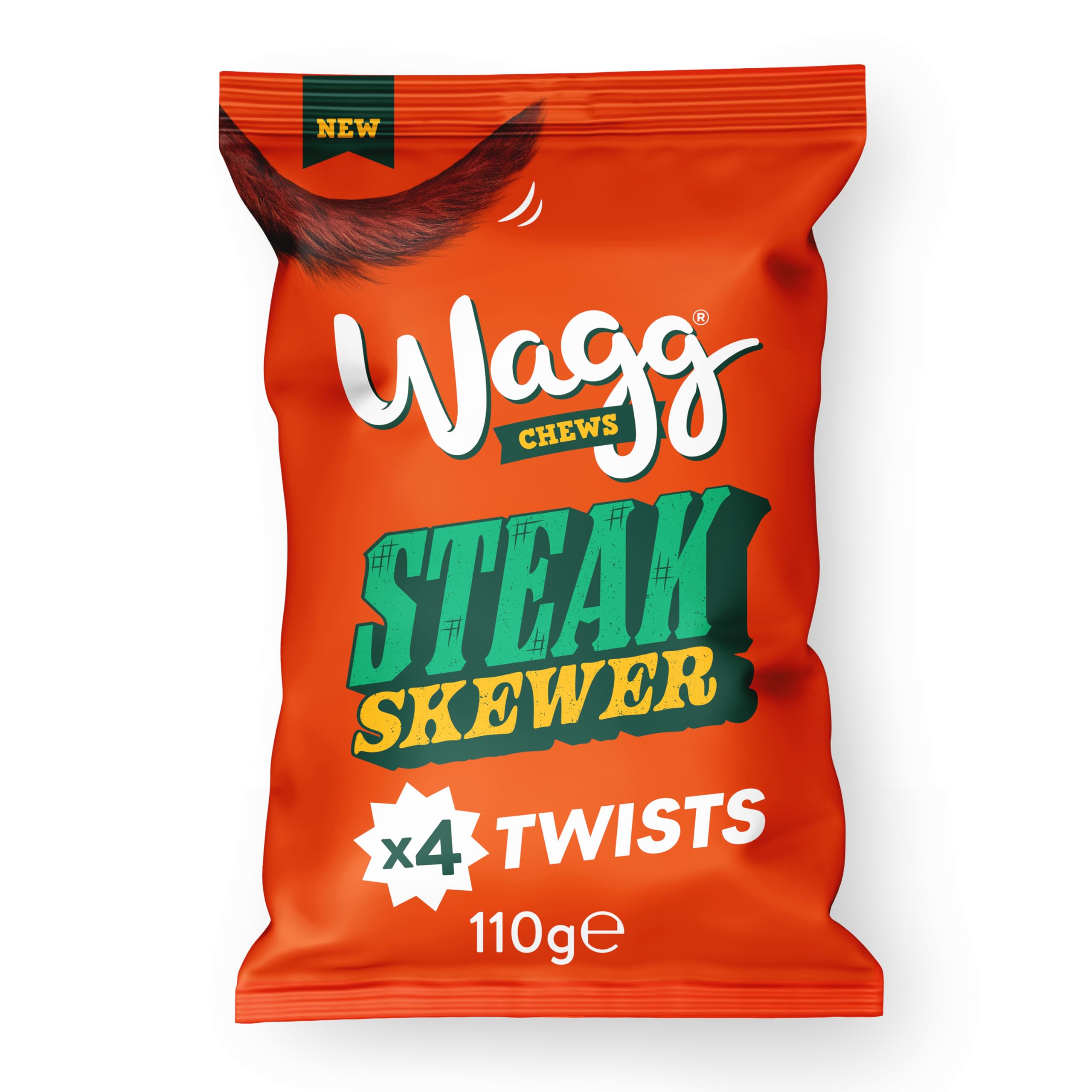 Wagg Chews Dog Treats Steak Skewer Sticks 110g (Pack of 12)