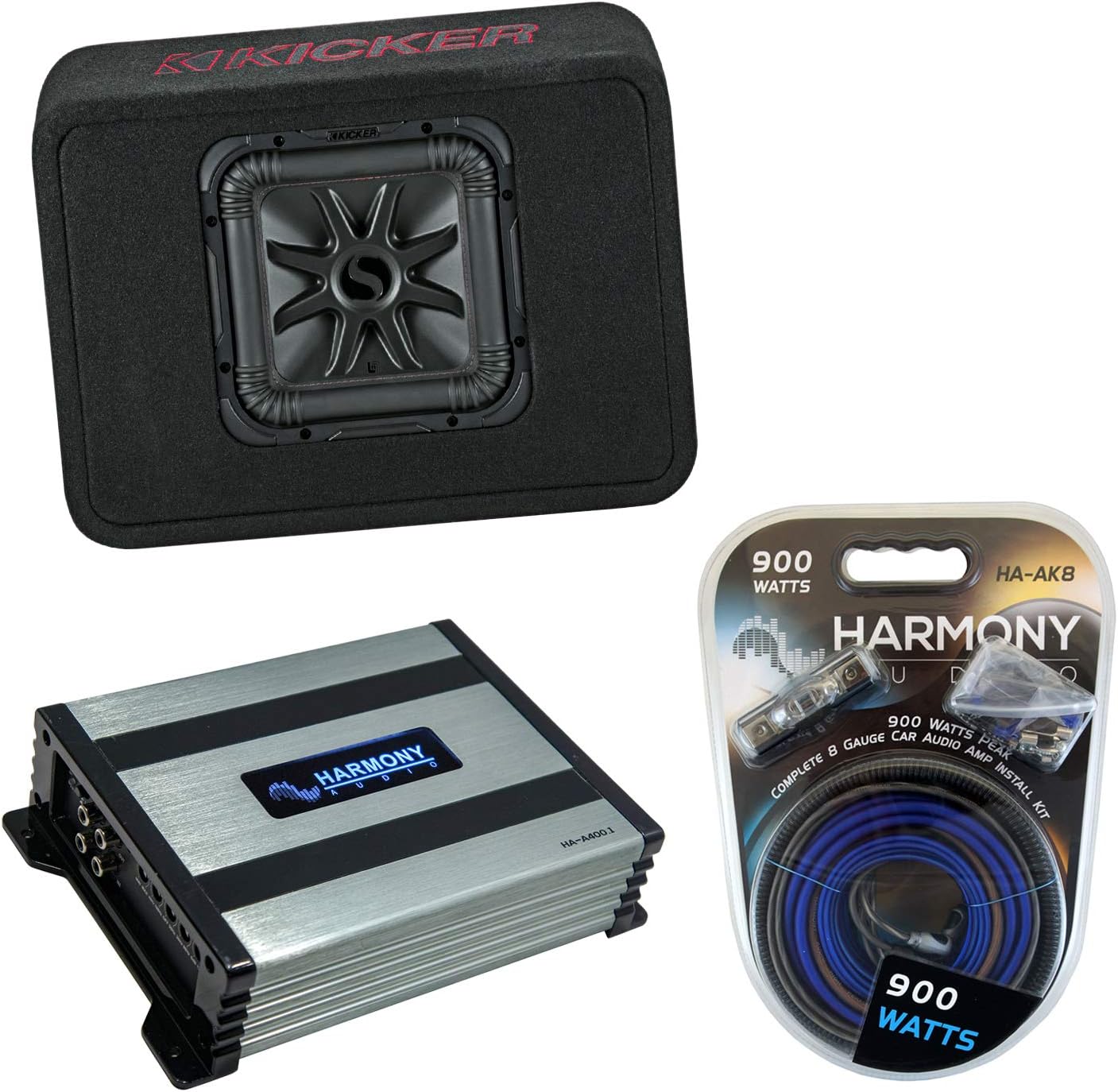 Kicker 45VL7R102 Car Audio L7R Solobaric L7 Single 10 Vented Sub Box