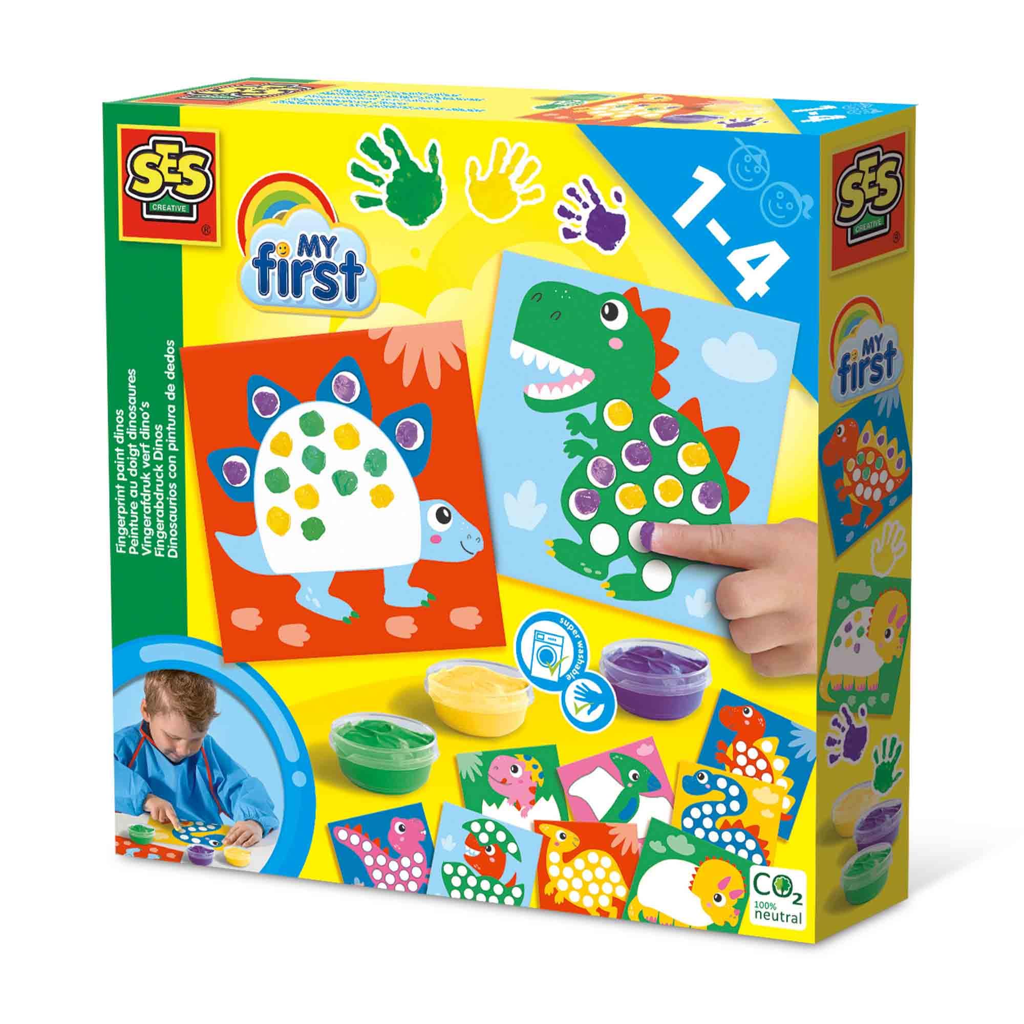 SES Creative 14442 My First-Fingerprint - Pintura de dinosaurios