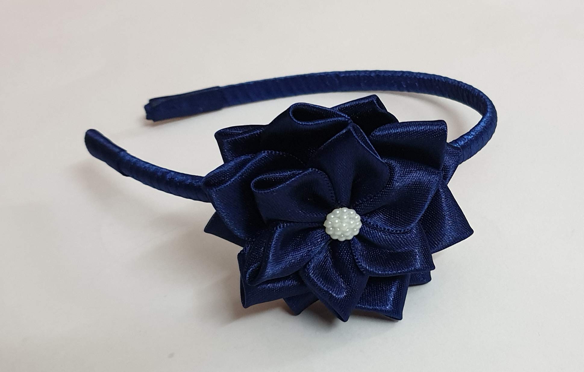 Belleza Crafting with Creativity Dark Blue Satin Flower Hairband/Head band for Girls (Pack of 1) (B08BPJJNKN) Amazon Price History, Amazon Price Tracker
