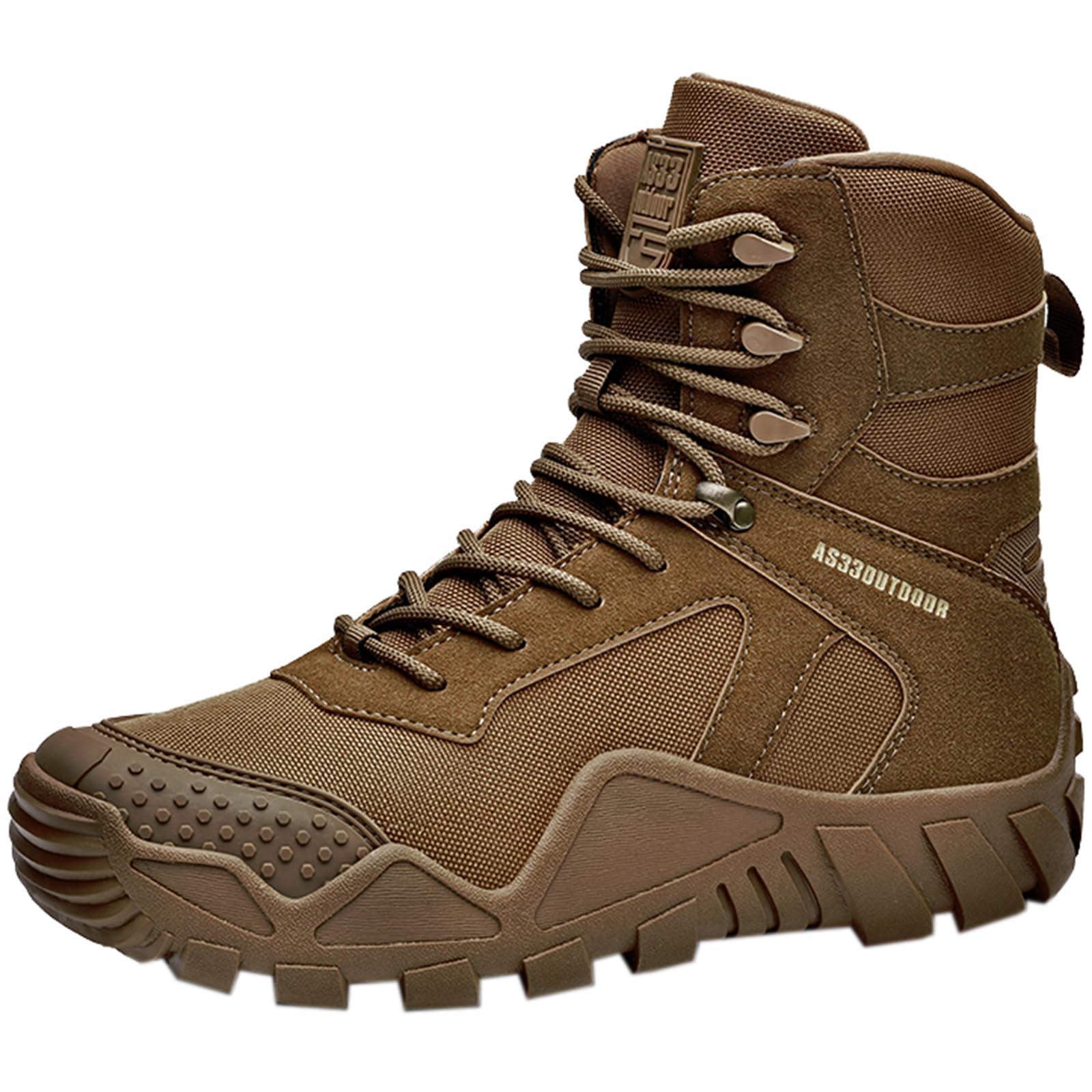 Botas de combate duraderas para hombre, botas de caza, antideslizantes, impermeables, para senderismo y trekking, para aventuras