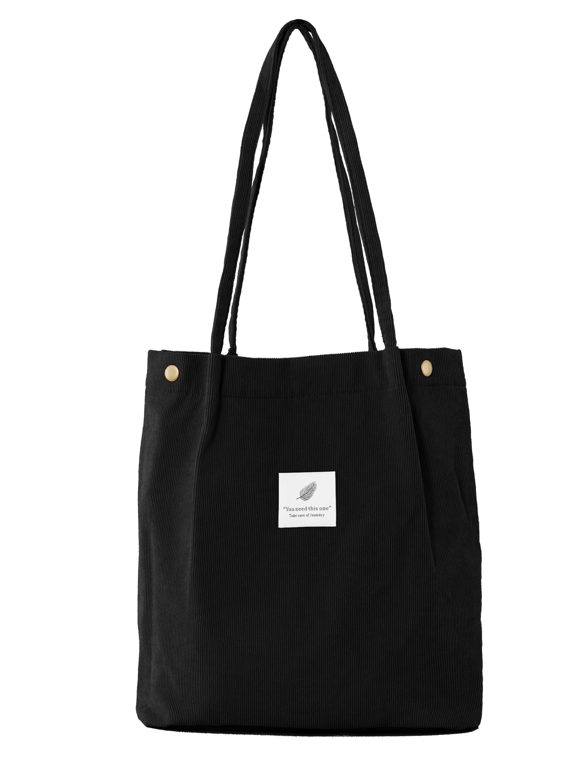 ZhengYueBolso de Hombro Informal de Las señoras del totalizador de la Pana de Las Mujeres Bolso de Playa Reutilizable Plegable de la Playa de Las Compras