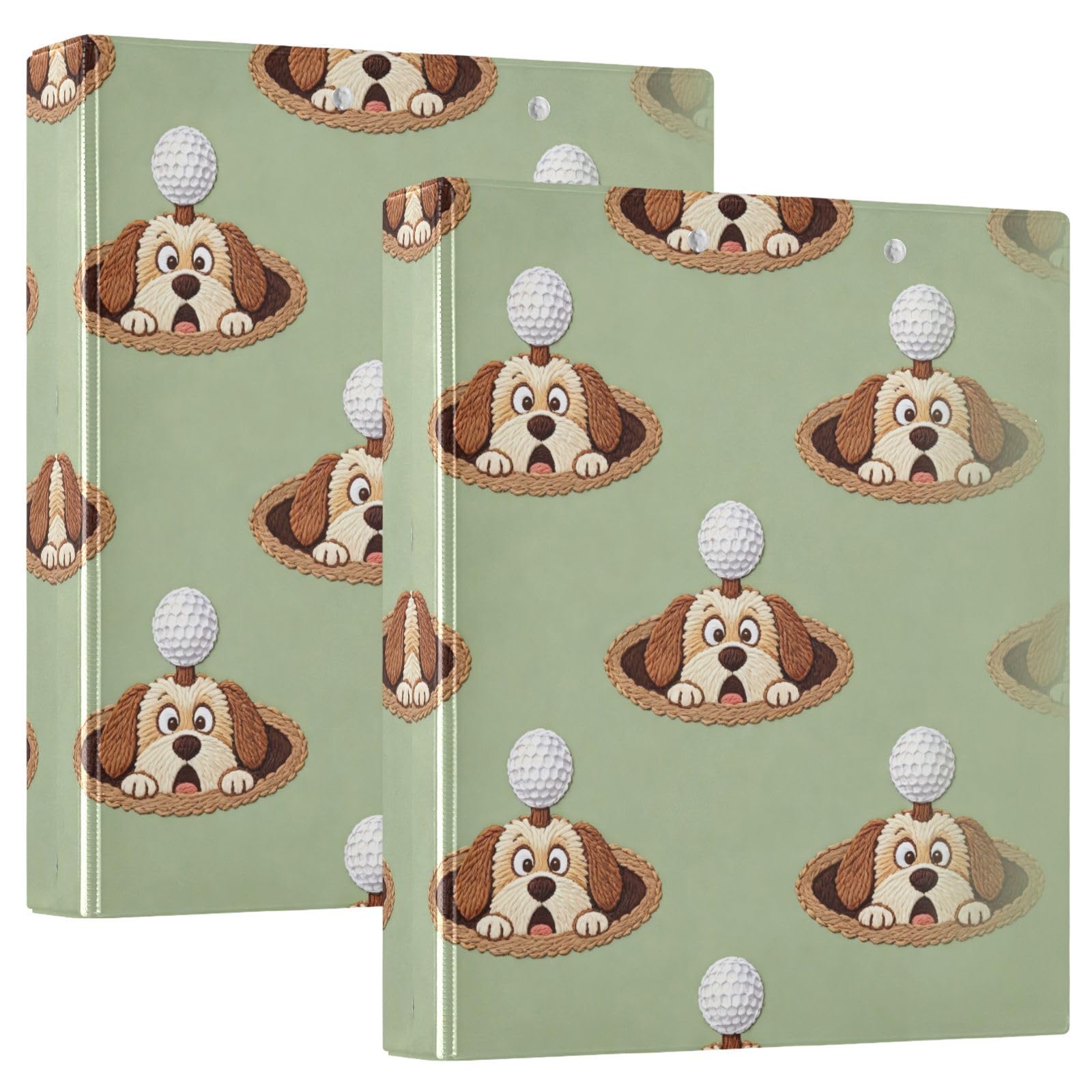 Raccoglitori per quaderni da 1,5 cm e mezzo con cane da golf