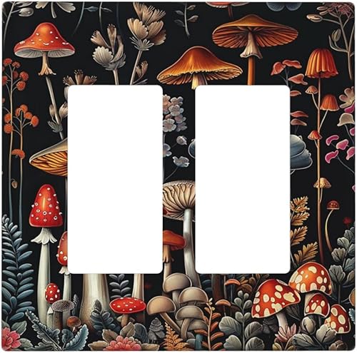 Miniatura 73 de Cubiertas de Interruptor de Luz de Palanca Simple con Diseño Abstracto de Sol Amanecer Retro, Placa Decorativa Arcoíris Atardecer de 1 Gang, Placa