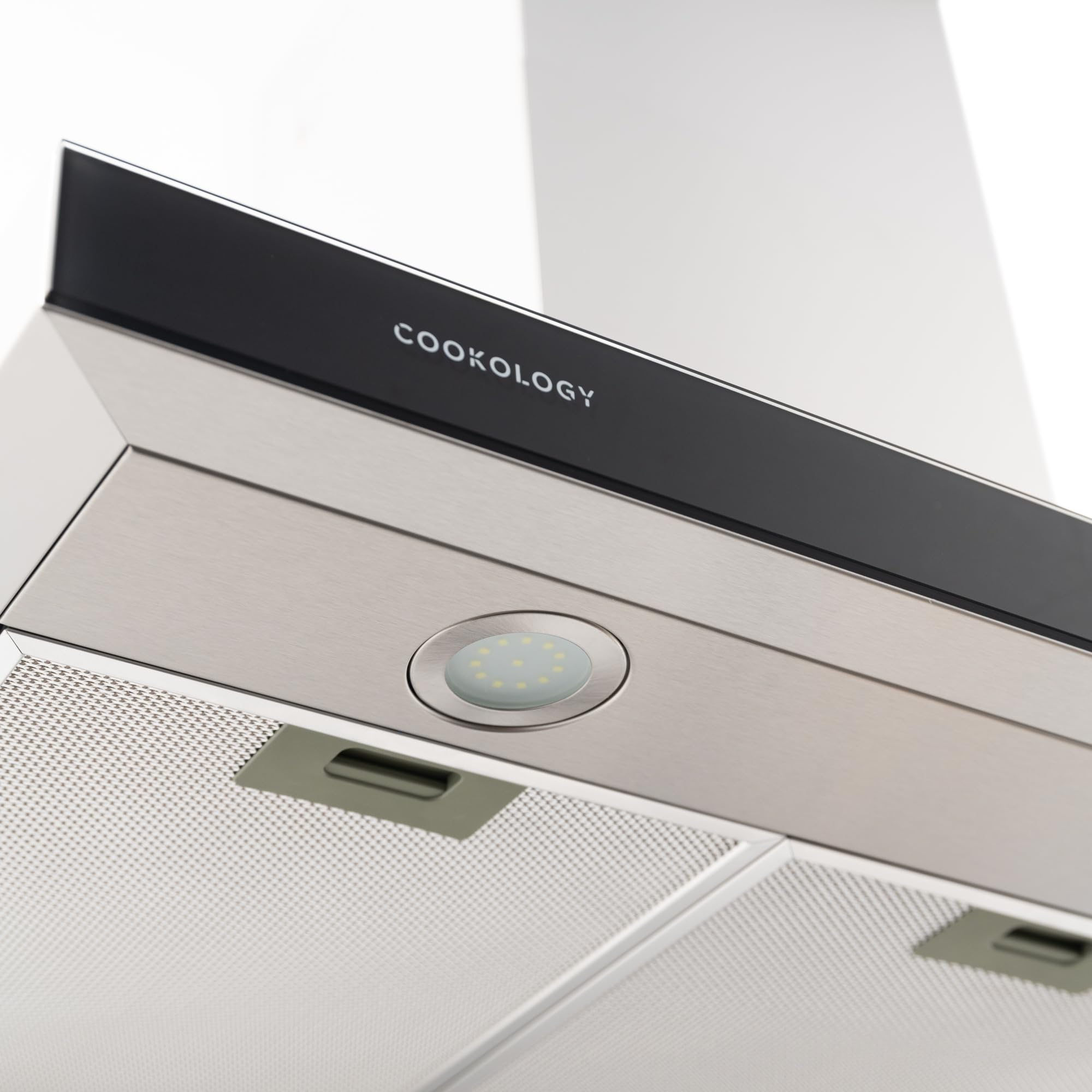 Cookology LINT901SS/A++ Touch Control Cooker Hood, A++ Energy Rated, Kitchen Wall Mounted Chimney Extractor Fan, 90cm T-Shaped Box Style, 3 Speed Powerful Extraction - Stainless Steel — view 6