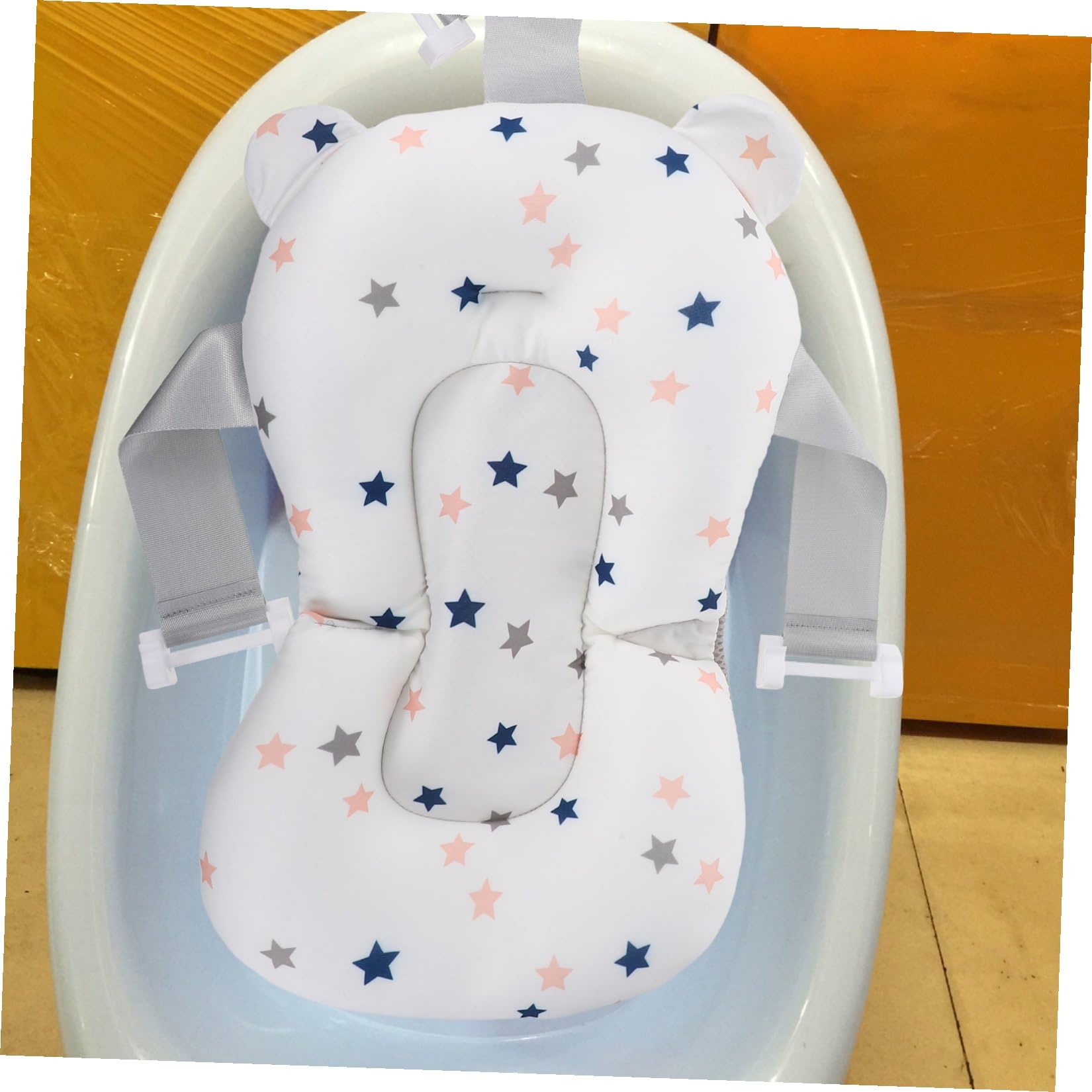 Cuna de Baño para Niño Soporte, Malla Transpirable Pp de Color Claro