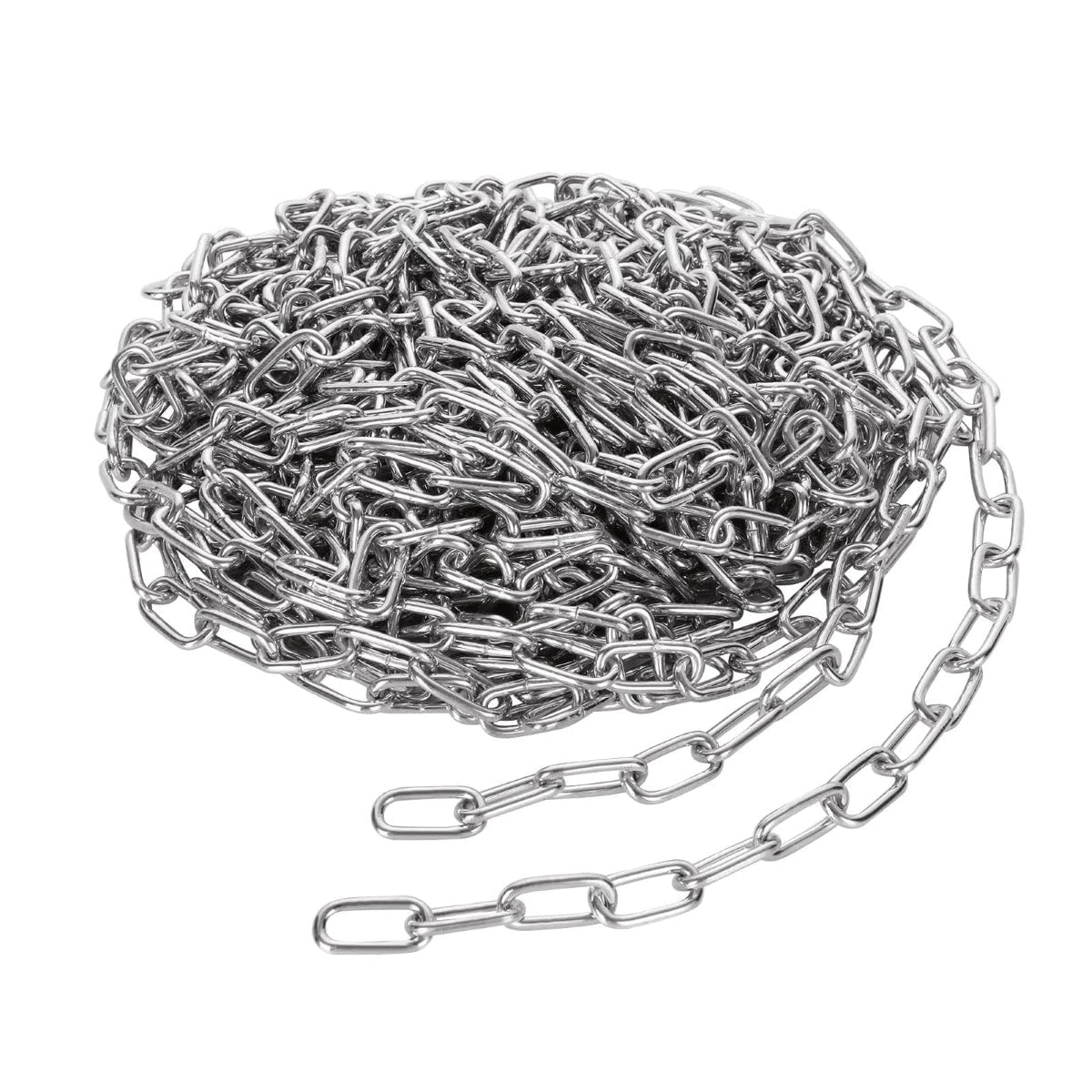 Catena in acciaio zincato a maglie corte 7mm, DIN5685A, 50m | Catena DIN5685A 7mm: diametro 7 mm