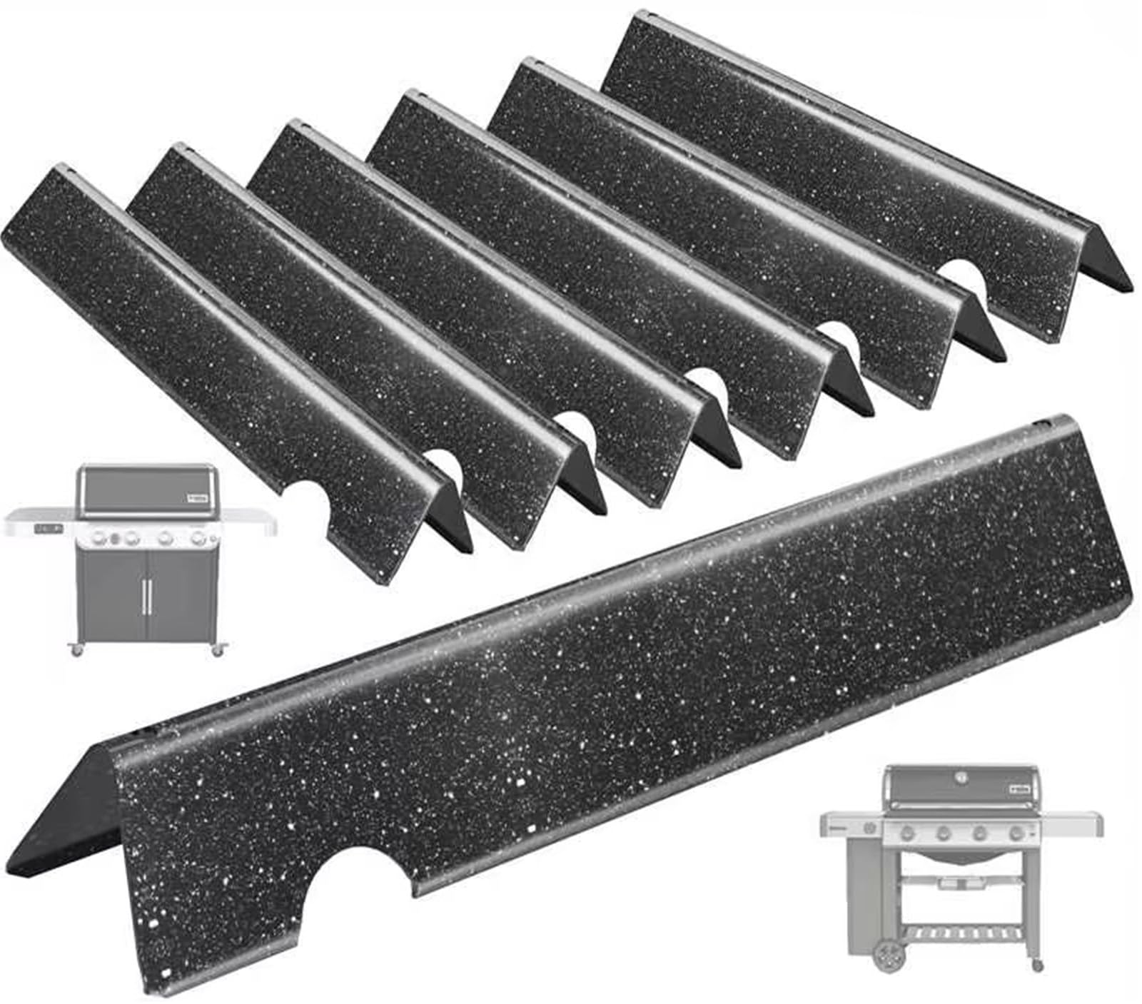 66033 Flavorizer Bars für Weber GS4 Genesis 2 Weber Grillteile Weber Genesis II 410 & II LX 440 Grill (ab 2017), Weber Genesis II E-410, II E-435, für Weber Genesis II Flavorizer Bars 66797 66030