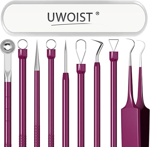 Herramientas removedoras de puntos negros, raspador facial para limpieza profunda, kit de herramientas para reventar espinillas, espátula facial,