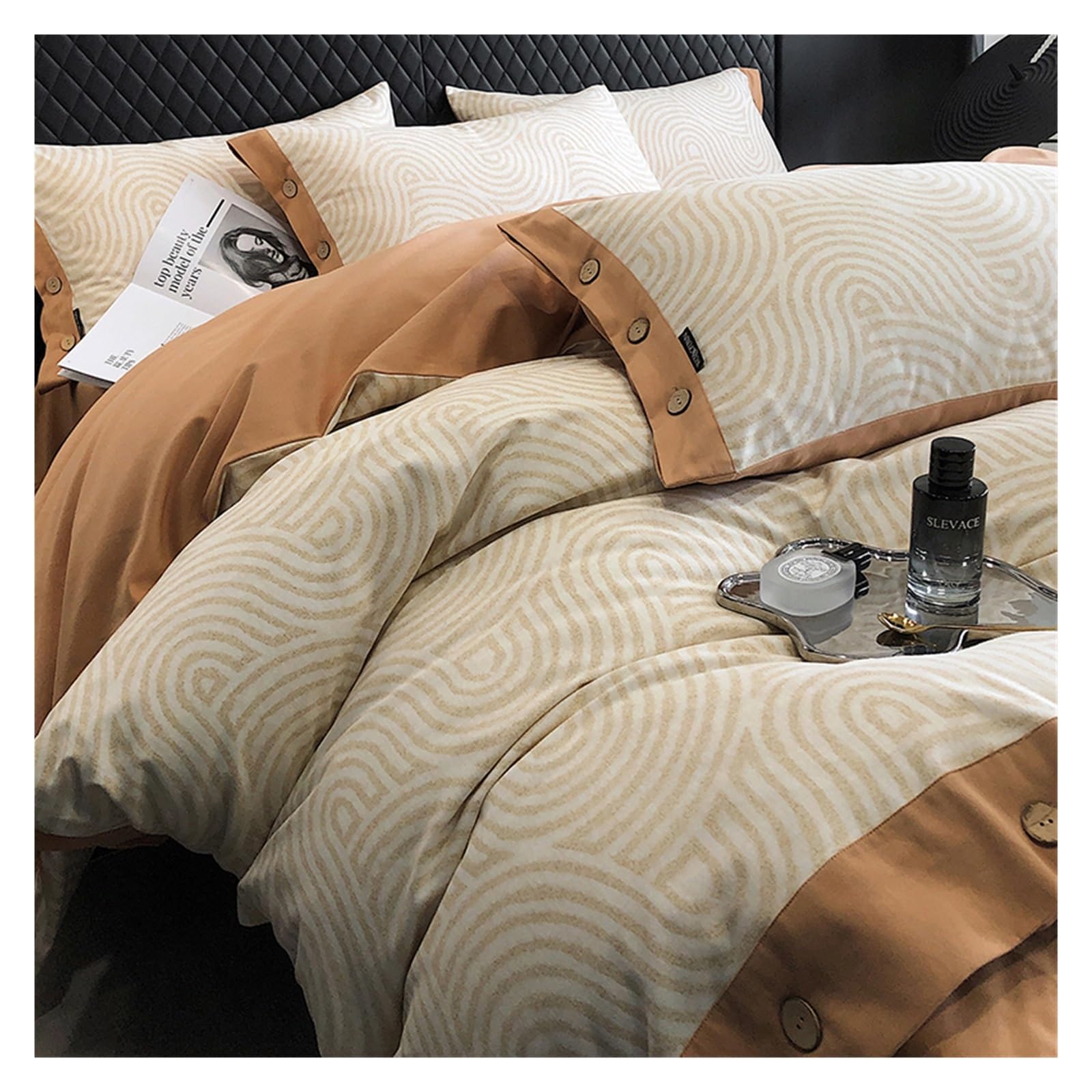 Housse de couette en pur coton doux pour des nuits sereines et un sommeil réparateur