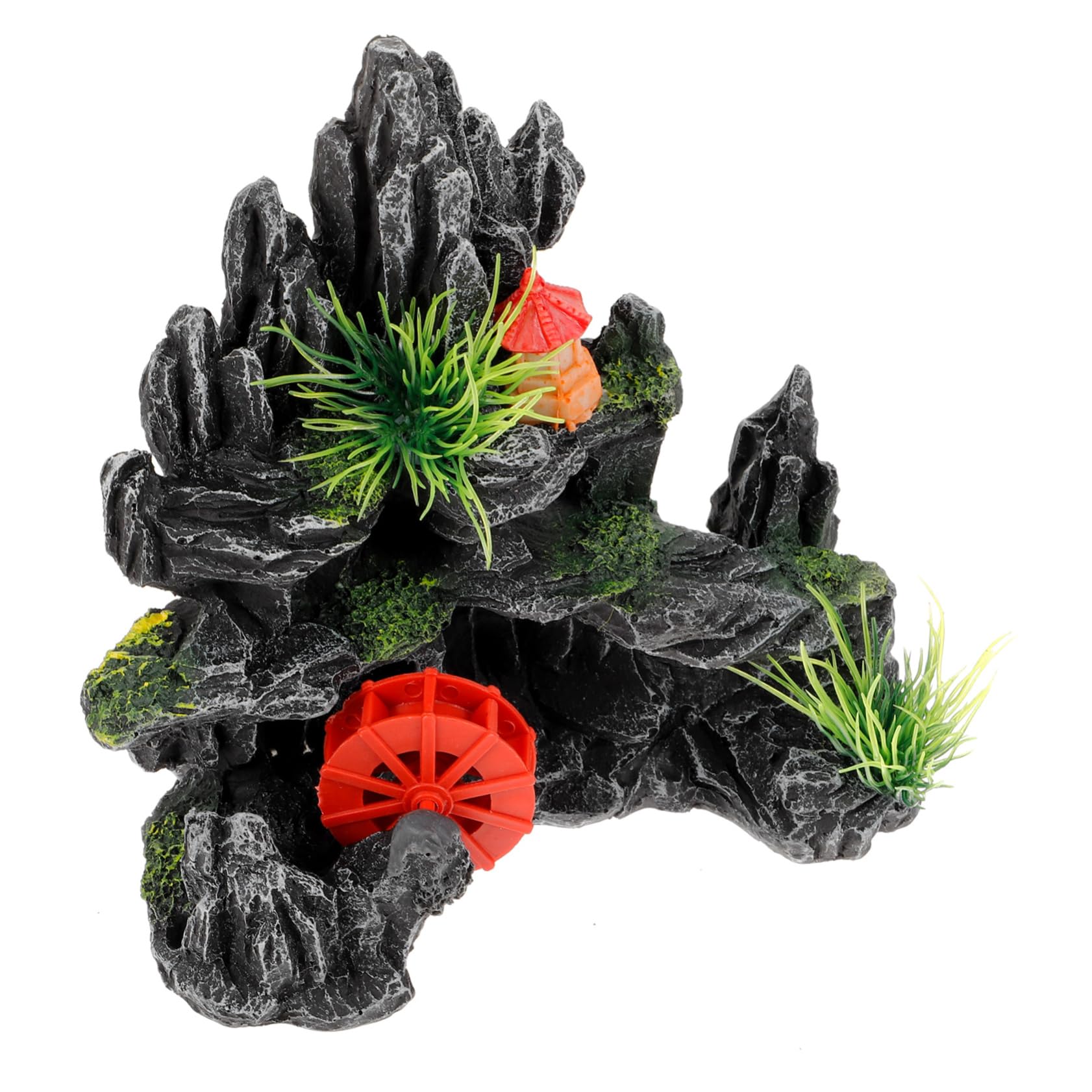 BESPORTBLE 3piezas Decoración De Acuario De Resina Rocas Artificiales para Peceras Accesorios De Paisajismo y Escondites para Peces