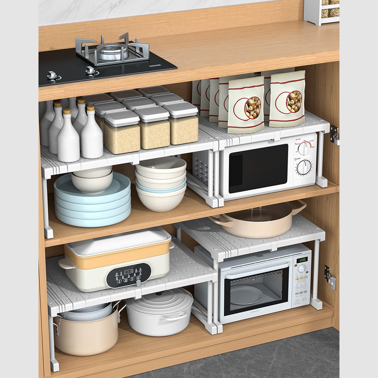 Erweiterbares Schrankregal 24cm - Verstellbarer Organizer Für Kleiderschrank