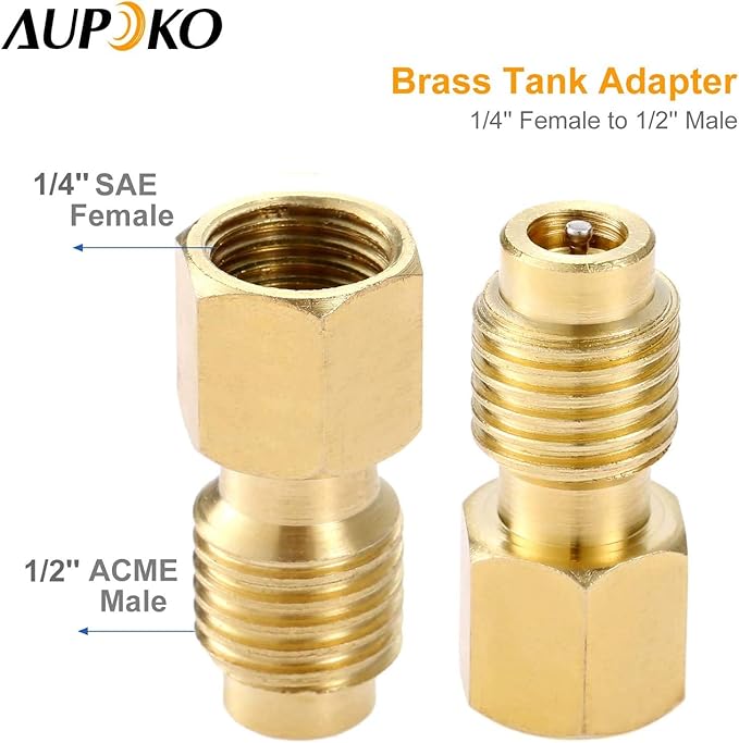 Aupoko R134A Can Tap Dispensador Refrigerante con Adaptador para Tanque miniatura 4