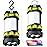 BOBKID 2 Pack Camping Lantern, Outdoor Led Camping Lantern, Rechargeable Flashlights with 1000LM, 6 Modes, 4000mAh Power Bank, IPX5 Waterproof Portable Emergency Camping Light for Hurricane Hiking