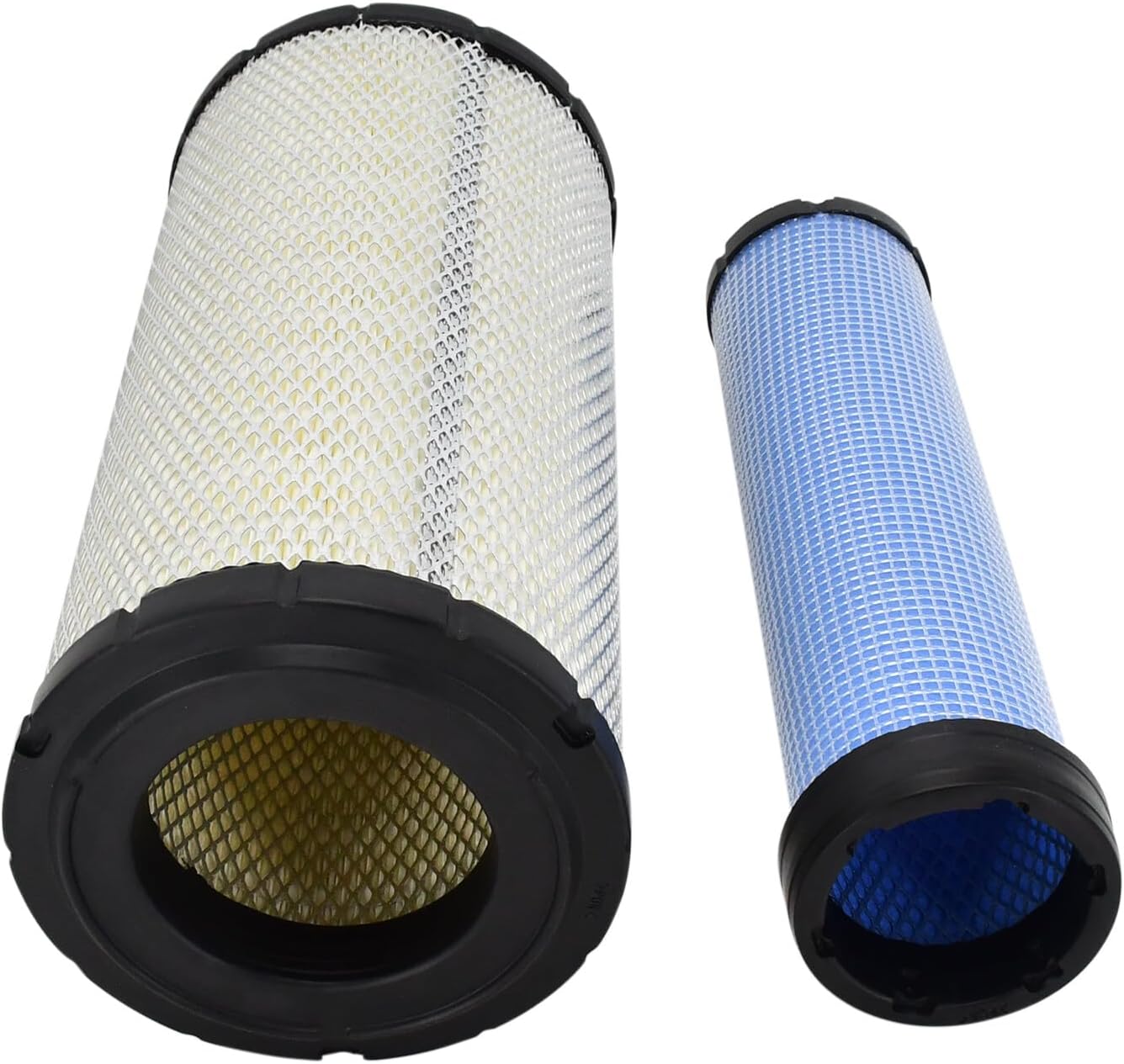 Inner Outer Air Filter Set 87682999 87682993 Compatible With Caterpillar Cat Skid Steer Dozer Crawler Compatible With New Holland Loader LS190 Compatible With Case 580N SR220