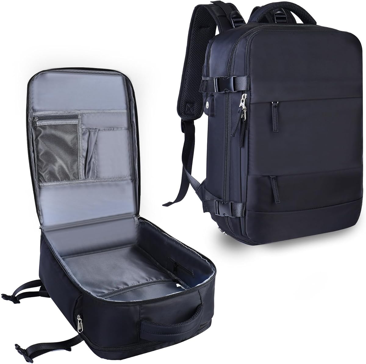 Large Travel Backpack,Airline Approved Carry On Backpack,Hiking Backpack,Outdoor Casual Daypack,Business Backpack with USB Charging Port (Black), Internal Frame Backpacks - Amazon Canada