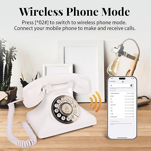 Miniatura 4 de Libro de invitados de audio, teléfono de boda, teléfono inalámbrico de audio, grabación de correo de voz reutilizable para bodas, fiestas de