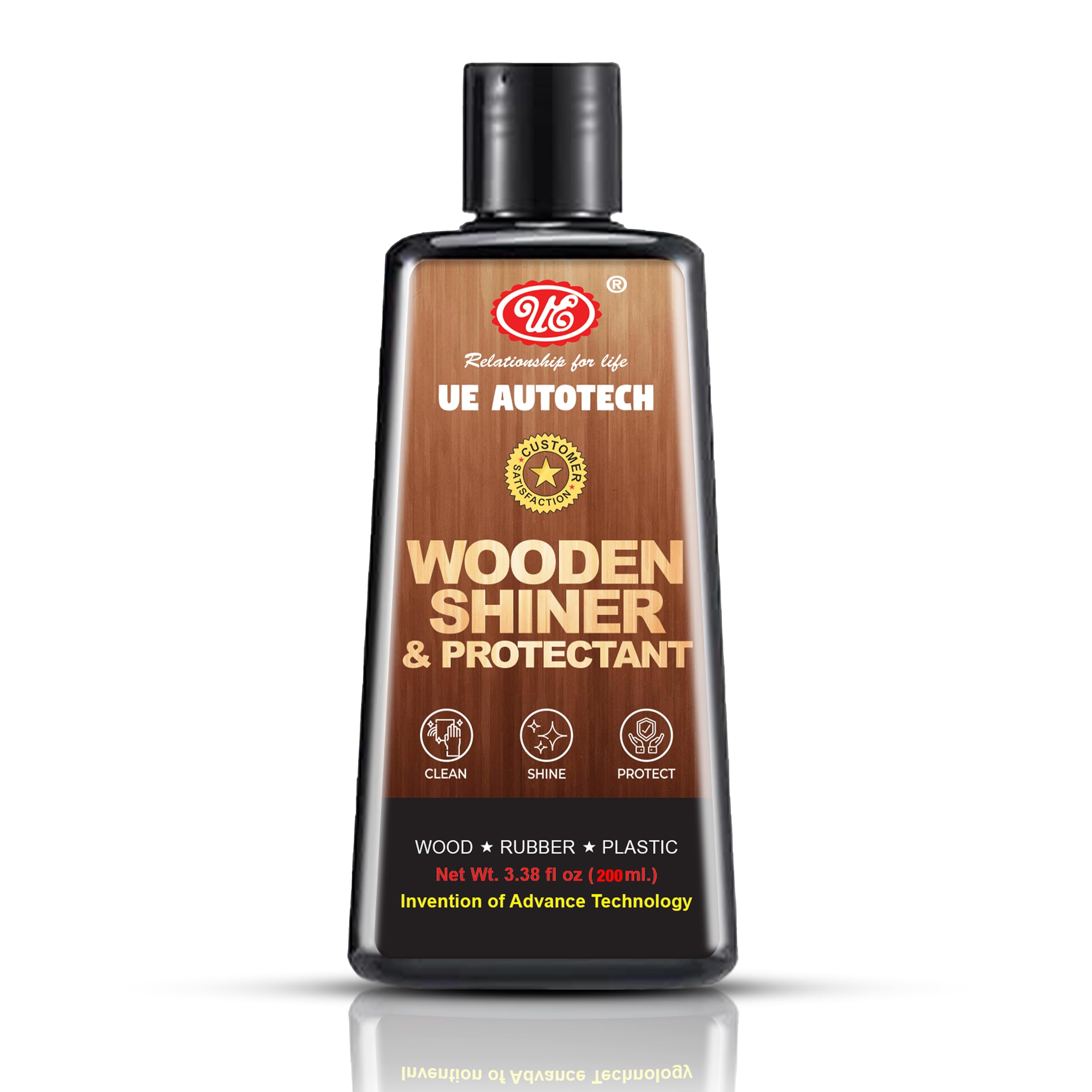 UE Autotech Premium Wood, Plastic, and Rubber Shiner - Wooden