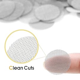 200 PCS 1/2 Inch Stainless Steel Pipe Screens, 1/2 Inch Metal Pipe Screen with Metal Box