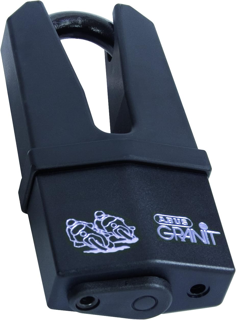 Abus Granit Quick 37/60HB70 C/SB SRA-Certified Anti-Theft Disk Lock for Motorbikes Black Black Size:6 cm