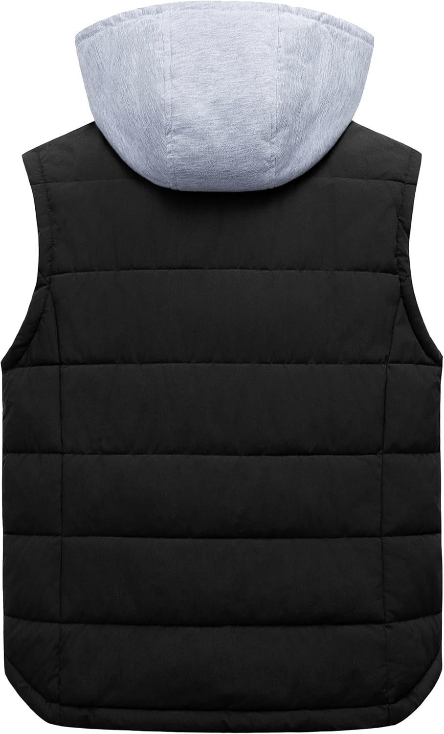 Men's Outdoor Winter Vest Outerwear Removable Hooded Padded Puffer Sleeveless Vest - Image 2