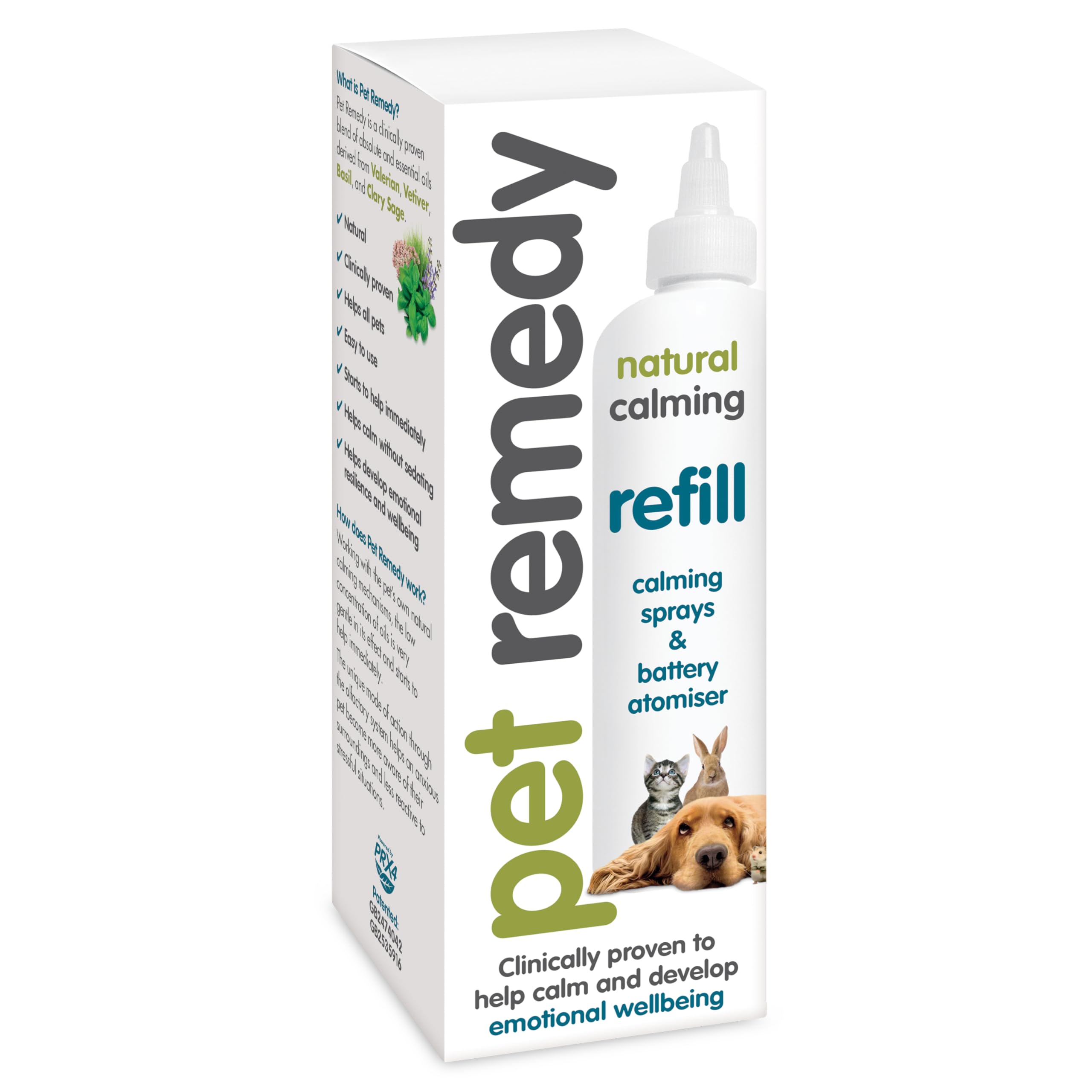 Pet Remedy Ricarica calmante naturale per spray e atomizzatore a batteria, 300 ml