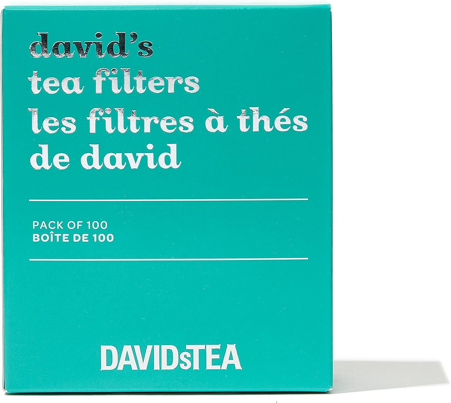 DAVIDsTEA Tea Filters, Drawstring Teabags for Loose Leaf Tea, OXO-Biodegradable (100 filters)