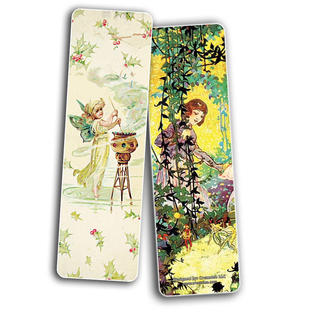 Creanoso Fées Favoris (30-Pack) - Unique Art Impressions Livre Binder - bas de Noël cadeaux pour Bookworms, Hommes et femmes, adolescents - Inspirer Dessins page clip - Cool Lecture Rewards Paquet