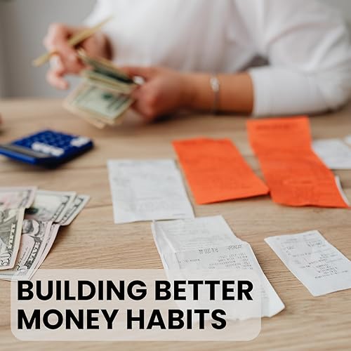 Miniatura 3 de Carpeta de presupuesto con sobres con cremallera, libro de presupuesto con sobres de efectivo, carpeta A6 de piel sintética de alta calidad con