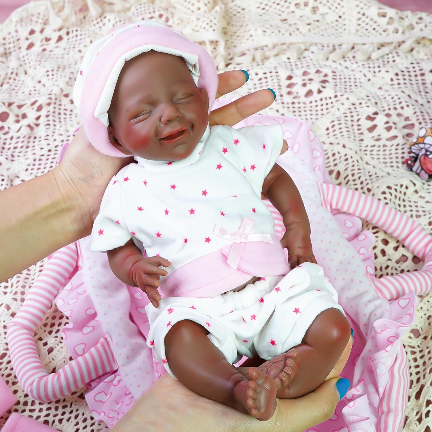 Silicone Realistic Reborn Baby Dolls -12 Inch Lifelike Reborn Baby Dolls Silicone Full Body Lifelike Newborn Girl for Children 3+