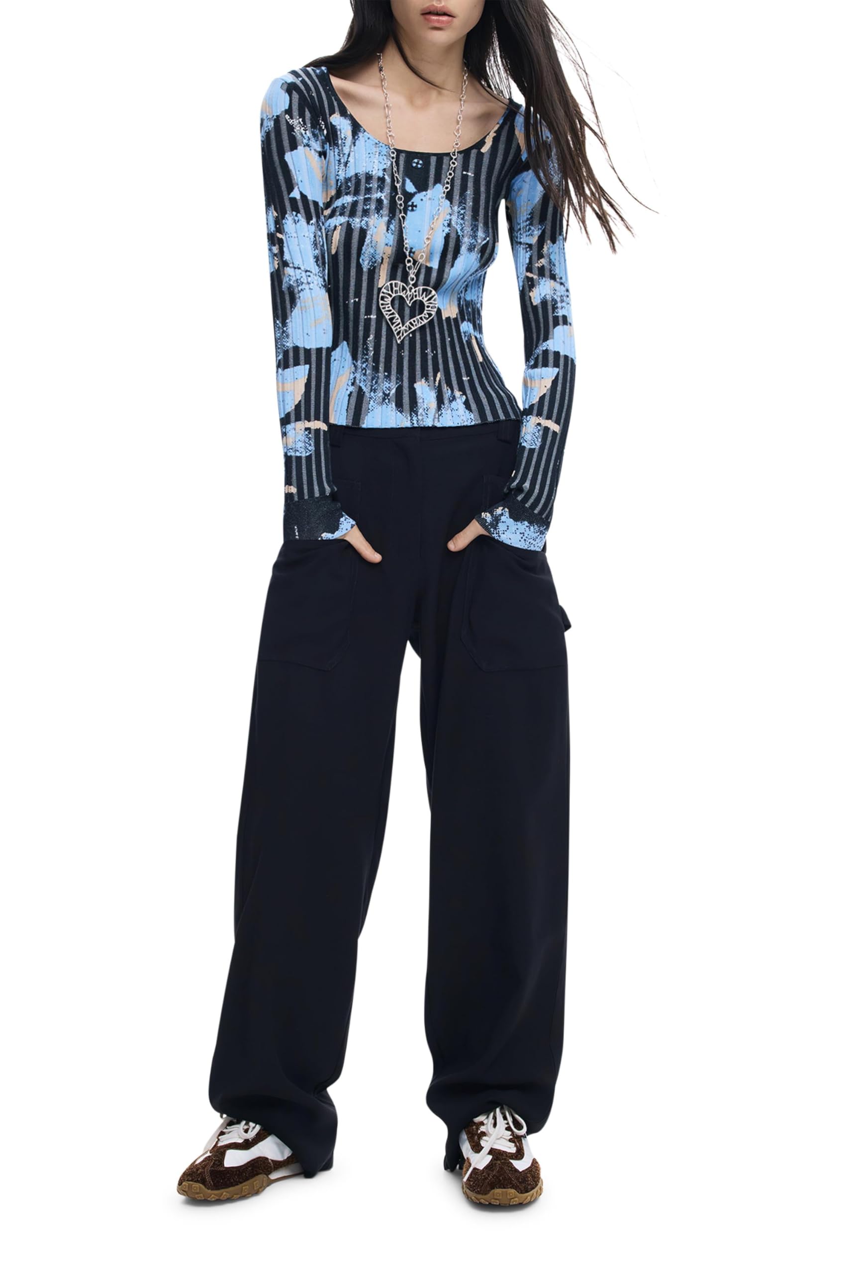 Desigual Sweter z kolekcji Women, niebieski, S
