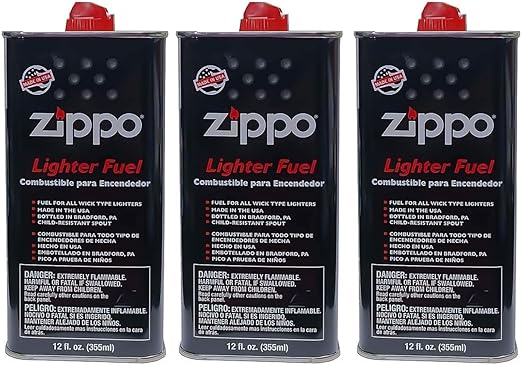 Zippo Lighter Fluid, 12-Ounces, 3-Pack