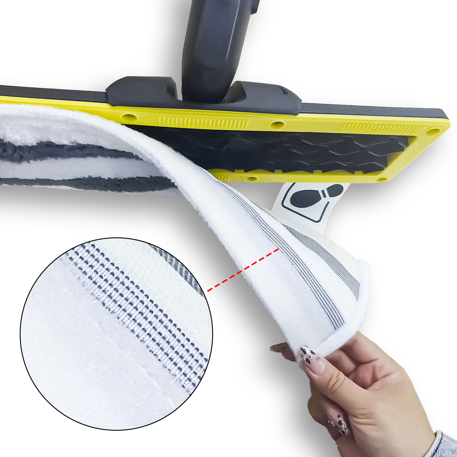Set Ugelli Per Pulitore A Vapore Kärcher SC – Con Spazzola Girevole E Panno In Microfibra Giallo