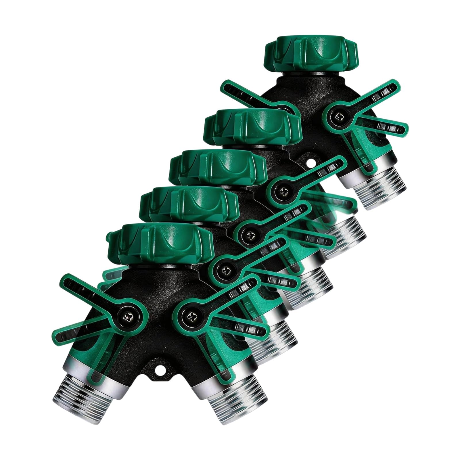 Cbkrgfpdou One Color Aluminum Alloy 2 Way Garden Hose Splitter