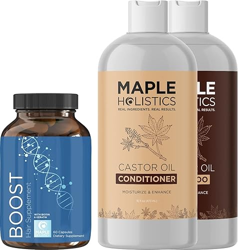 Set de champú y acondicionador voluminizador con biotina para el crecimiento del cabello, para mujeres y hombres