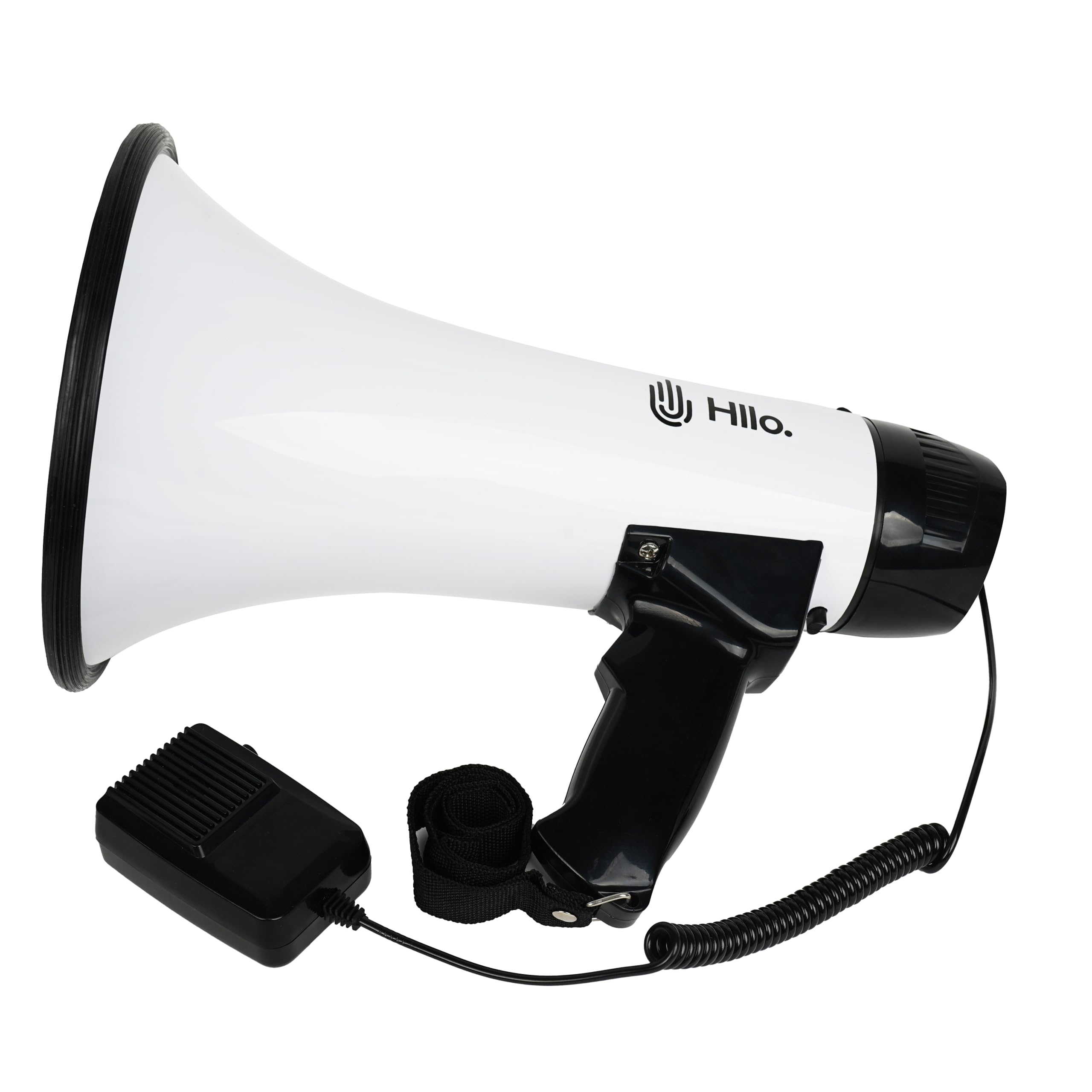 Megáfono 111dB con Sirena y Control de Volumen, Alcance 300 Metros