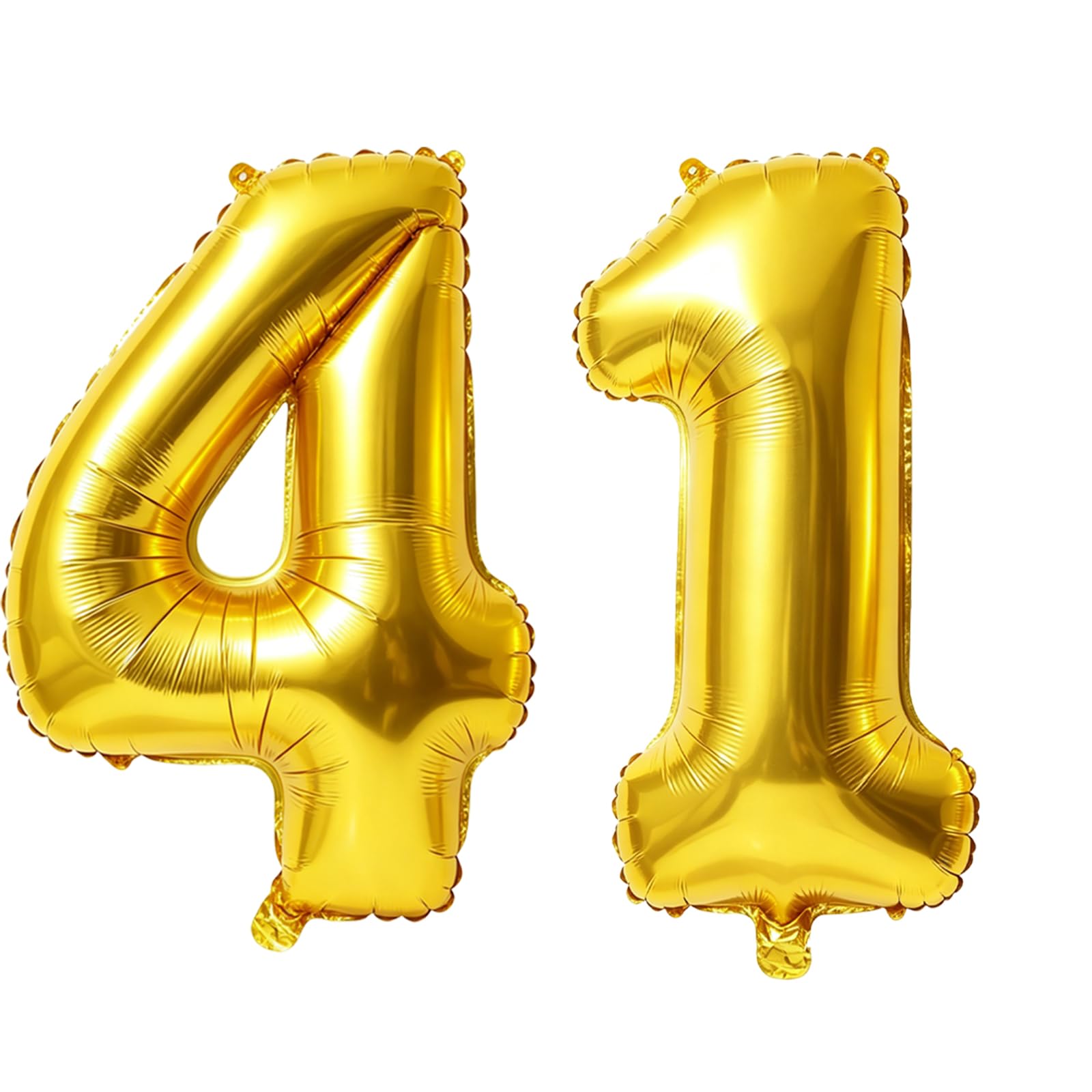 40 Inch Number 41 Balloons for 41st Birthday Party Decorations,0-100 Gold Large No.41 Digital Balloons for Women Men and Her Him, Helium Foil Number Balloons for Wedding Anniversary