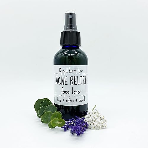 Miniatura 5 de Tónico facial para aliviar el acné, 4 onzas líquidas para piel clara, astringente natural