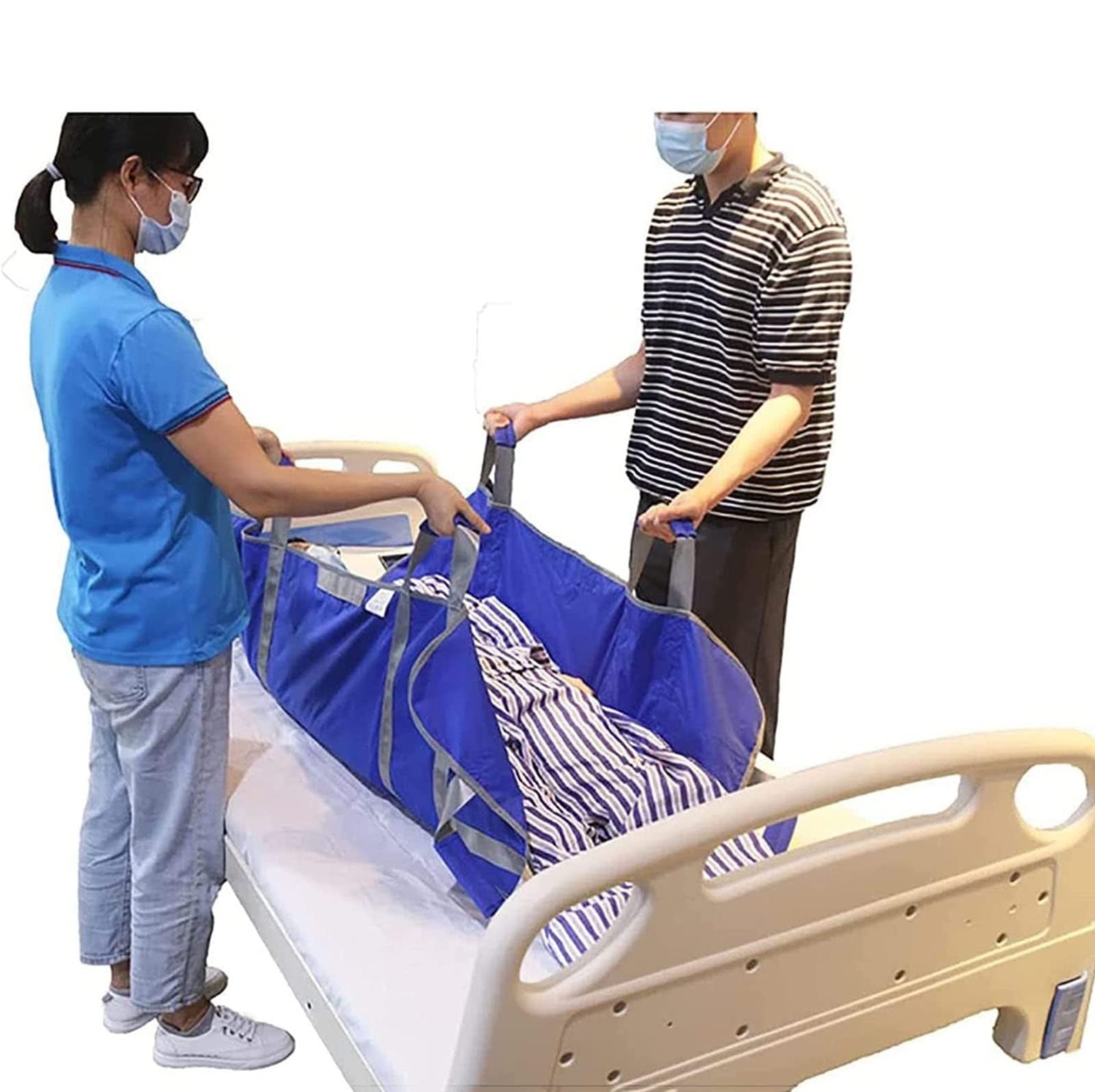 Con asas reforzadas, para levantar el cuerpo, girar, reposicionar, para ancianos, cuidador de adultos.