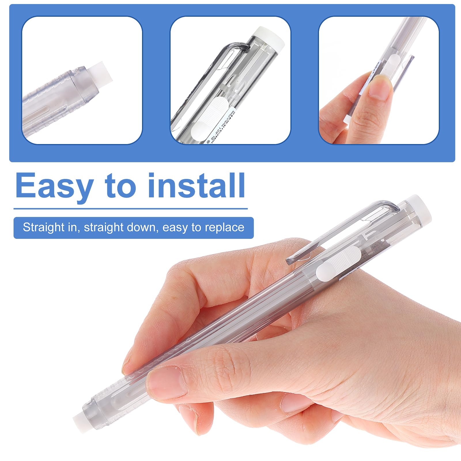 YIMETOP 4 Stuks Kawaii Intrekbare Radiergummis Schattige Kattenpootjes 2B Radieerstift voor Scholen en Kantoren, Geur