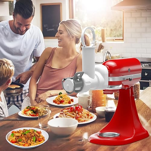 Miniatura 9 de Accesorio para hacer pasta para batidora de pie Kitchenaid con 6 formas diferentes de salida de pasta, accesorios y accesorios duraderos Kitchenaid,