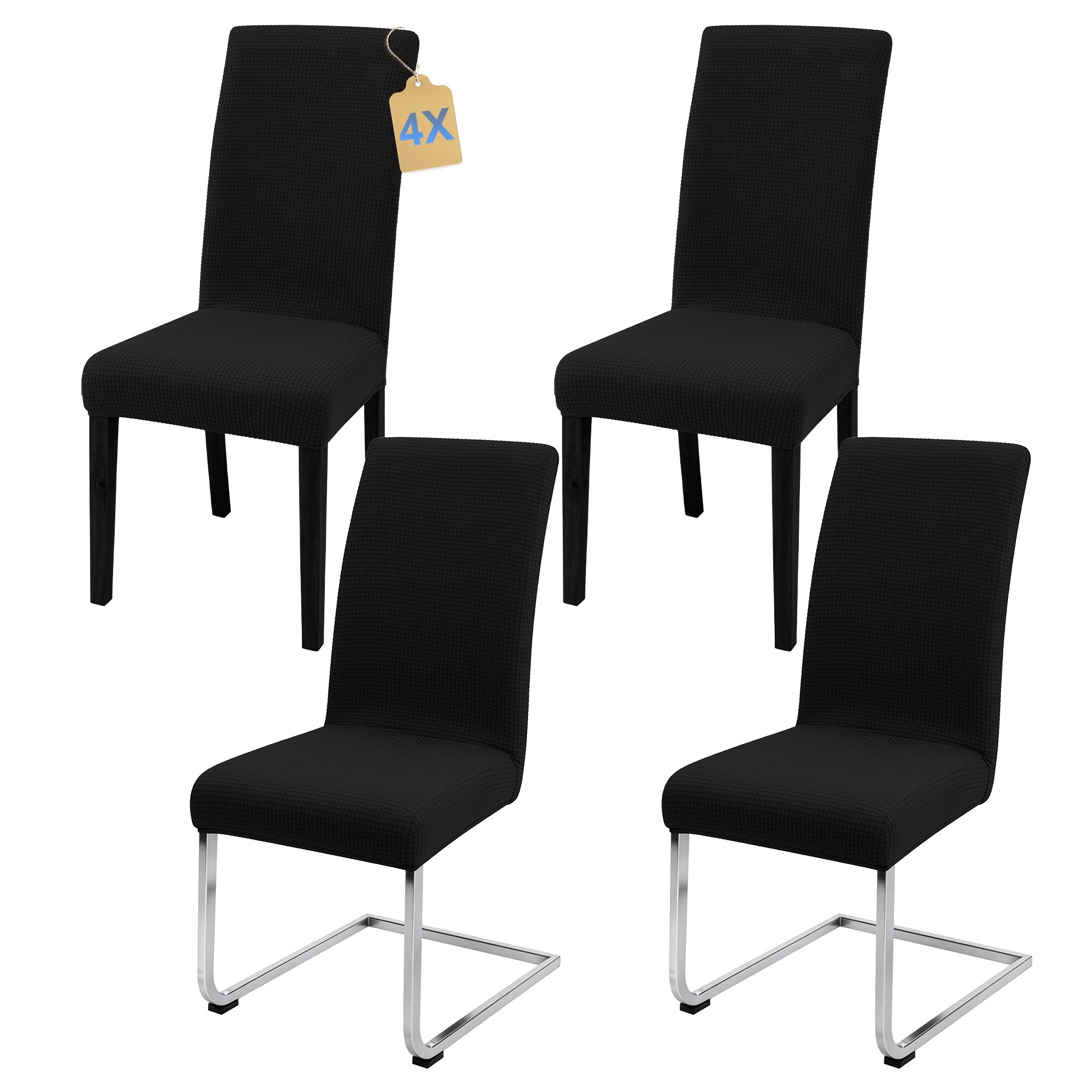 SUKAIKEQA Stuhlhussen 6 Stück Stretch Stuhlbezug Schwingstuhl Esszimmer