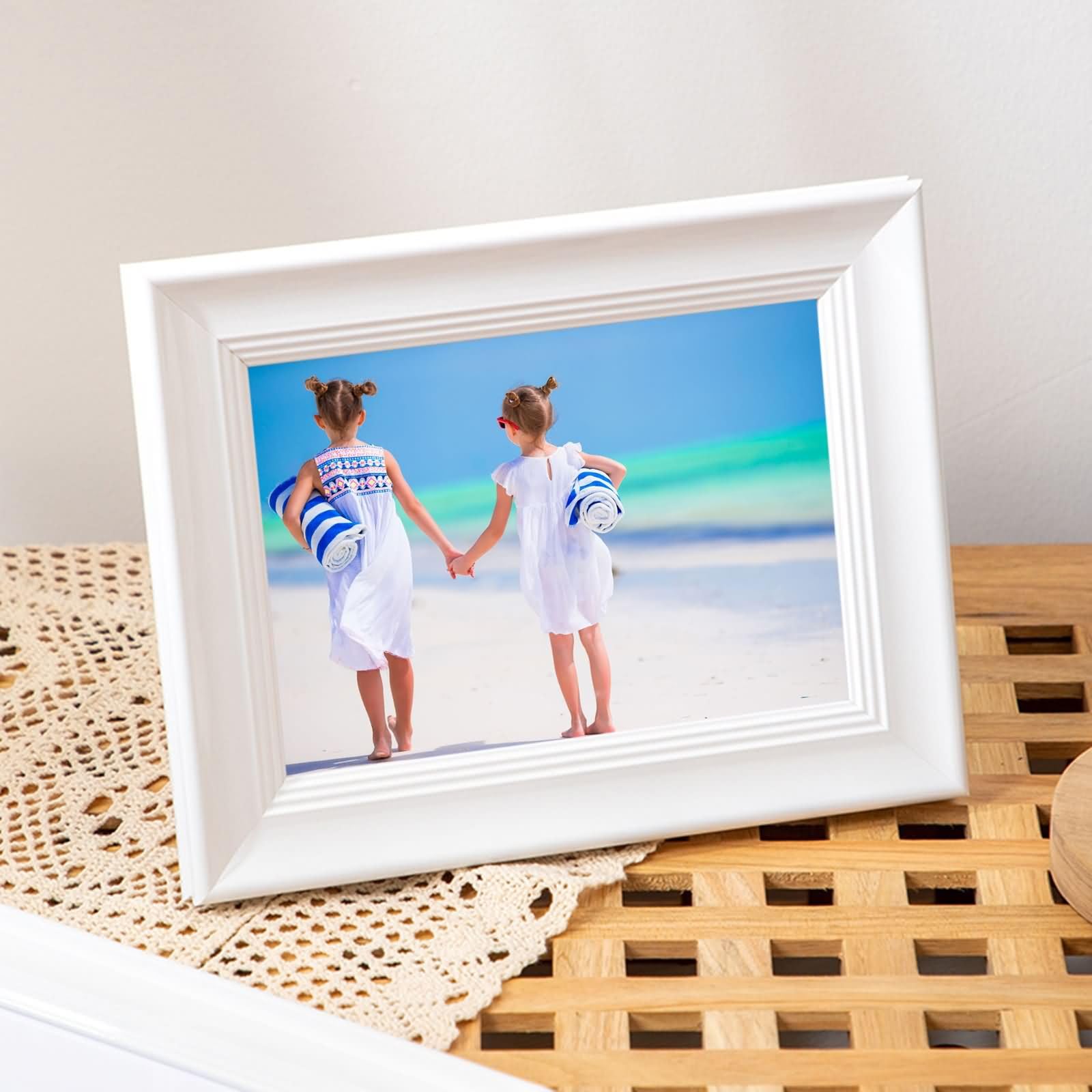 Amazon.com - Homxi White Display Picture Frame 3x5 Vertical or
