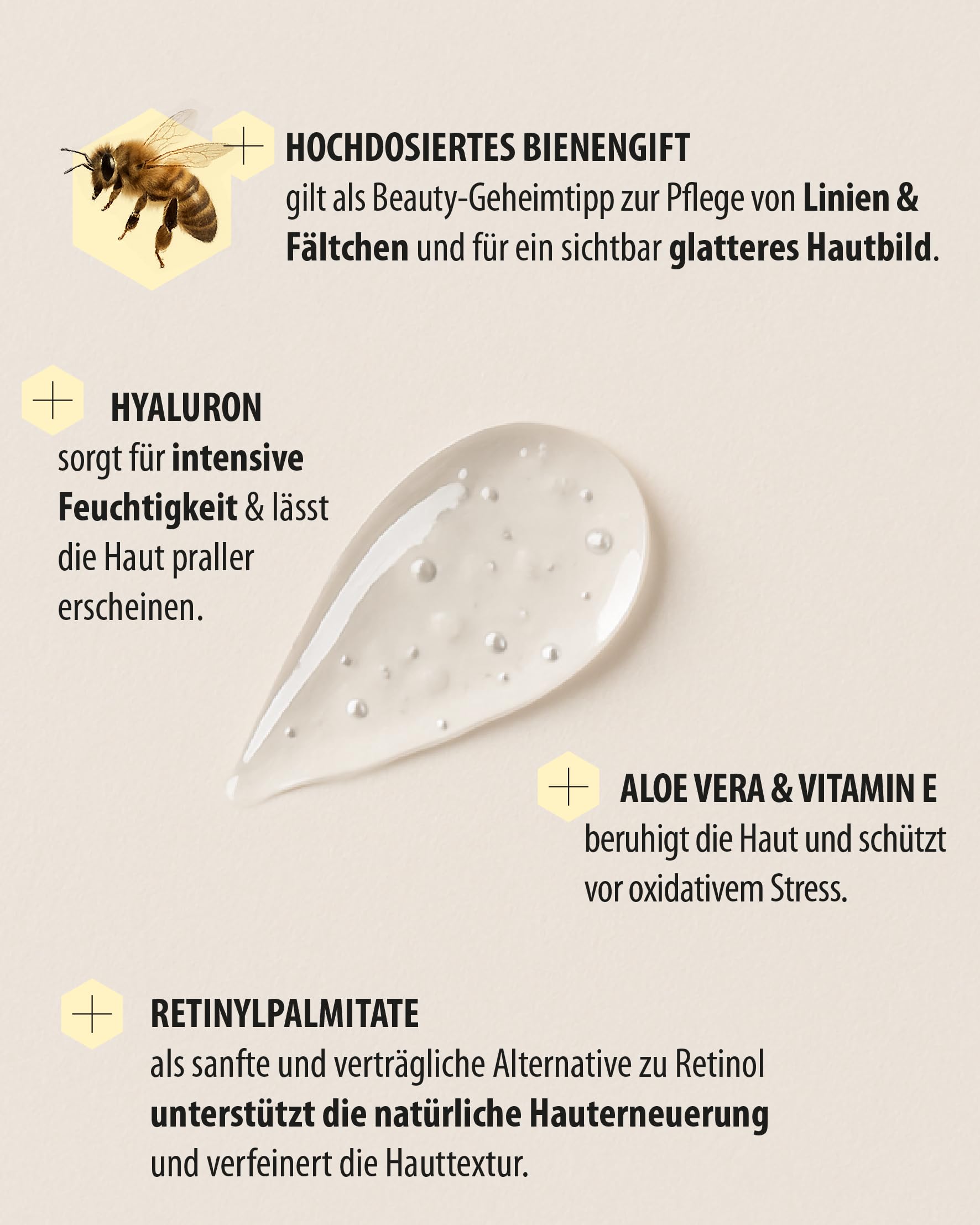 little bee fresh Bienengift Serum Spar-Set (3x) Anti-Aging mit echtem Bienengift, Hyaluron & Aloe Vera | bei Falten & reifer Haut | hochdosiertes Slow-Aging Bienengift Serum | 100% Imkerqualität