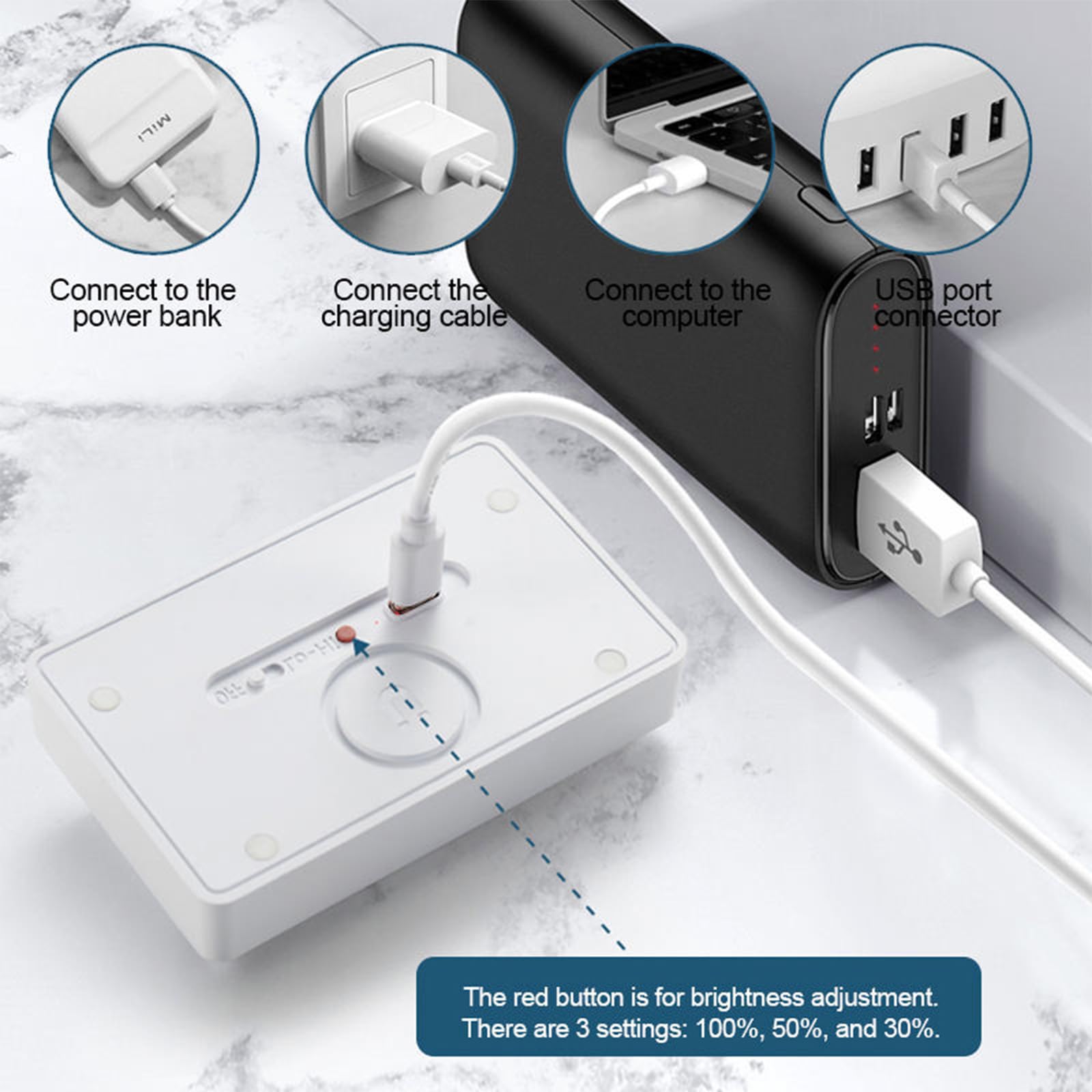 LED Akku Wandleuchten mit Bewegungsmelder Treppenbeleuchtung Modern Wandleuchte USB Aufladbar Magnetische Wandlampen für Wohnzimmer Schlafzimmer Flur Kinderzimmer (Weiß Warmes Licht,3 Stück)
